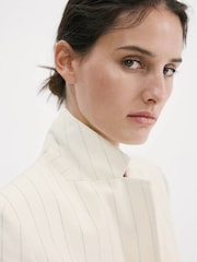 Mango Cream Short Sleeve Suit Jacket - Image 4 of 7