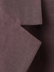 Mango Purple Short Sleve Tie Waist Blazer - Image 6 of 7