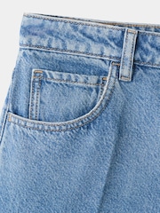 Mango Blue Denim Bermuda Shorts - Image 6 of 7