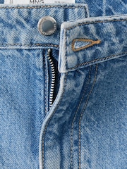 Mango Blue Denim Bermuda Shorts - Image 7 of 7