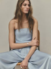 Mango Blue Wide Leg Trousers - Image 4 of 7