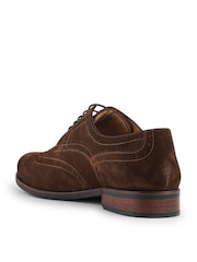 Jones Bootmaker Brown Suede Longwood Derby Brogues - Image 3 of 5
