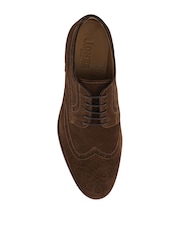 Jones Bootmaker Brown Suede Longwood Derby Brogues - Image 4 of 5
