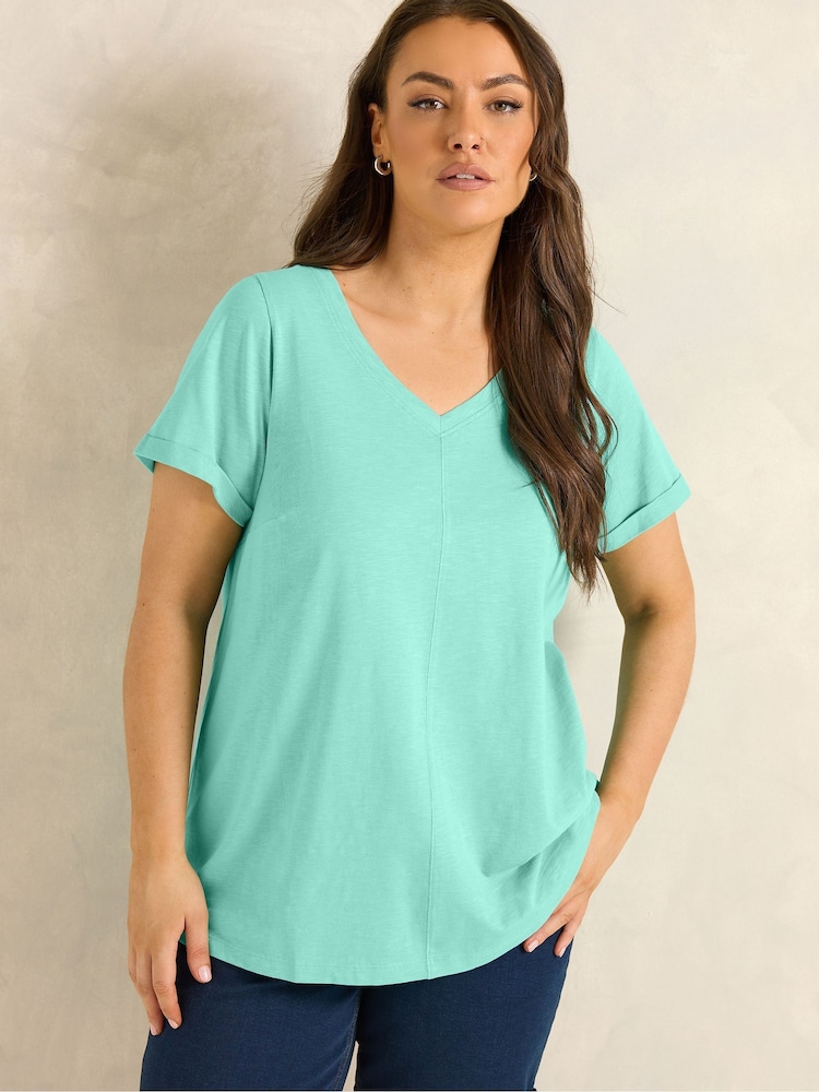 Evans Blue Slub T-Shirt - Image 1 of 5