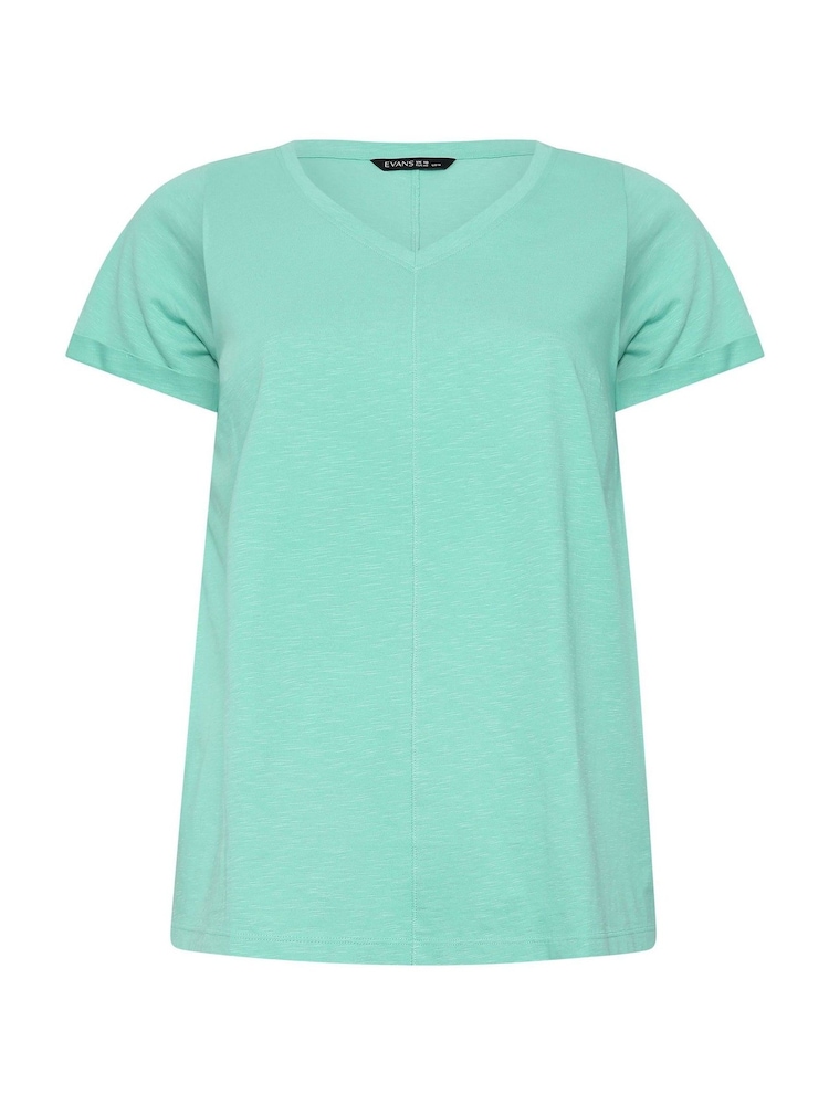 Evans Blue Slub T-Shirt - Image 5 of 5