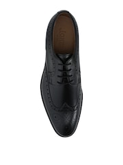 Jones Bootmaker Black Leather Longwood Derby Brogues - Image 4 of 5