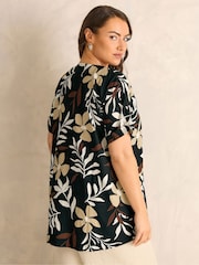 Evans Black Pleated Swing Top - Image 2 of 5