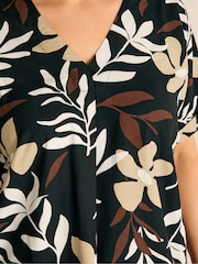 Evans Black Pleated Swing Top - Image 4 of 5