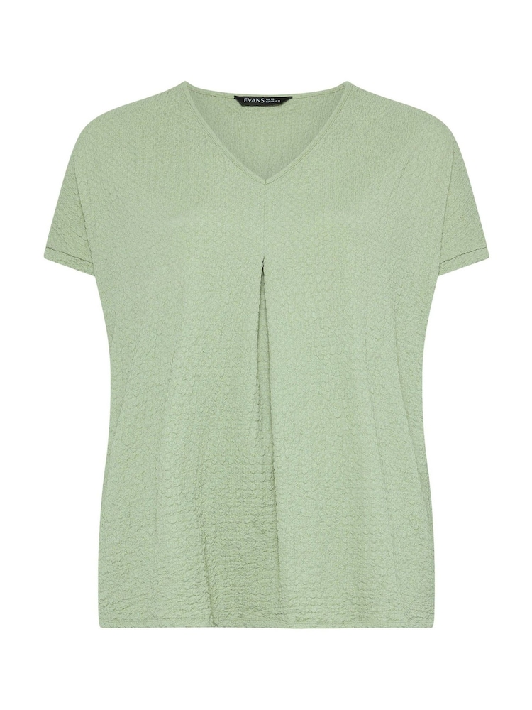 Evans Green Grown On Sleeve Pleated Swing Top - Image 5 of 5