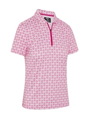 Callaway Golf Deco Geo Print Mesh Insert Polo Shirt - Bild 1 von 6