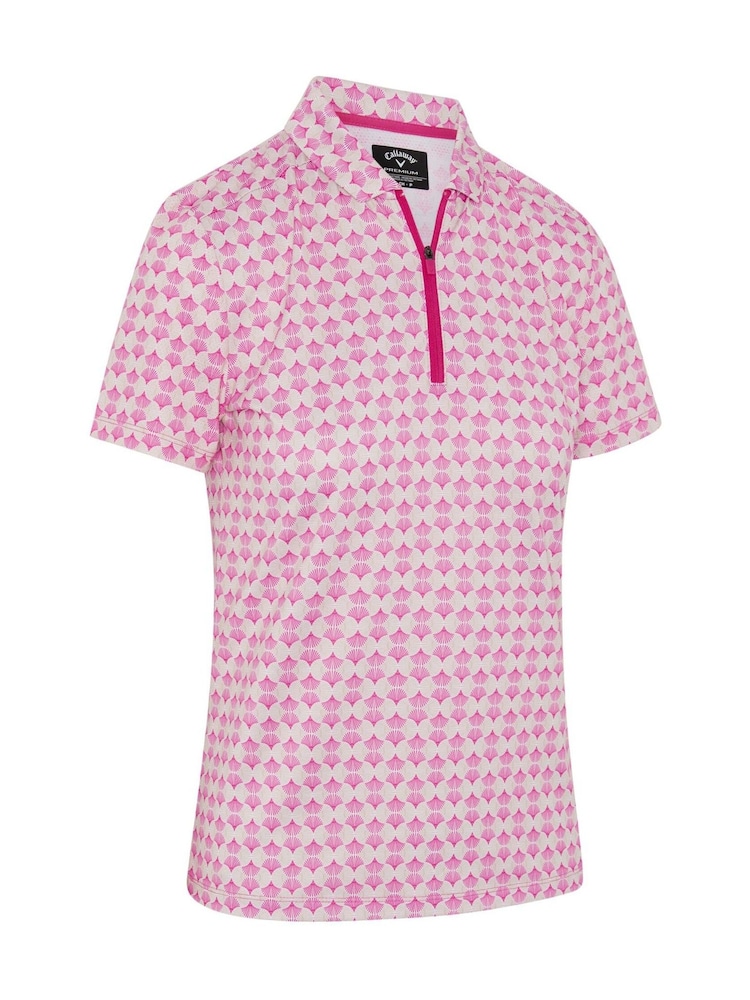 Callaway Golf Deco Geo Print Mesh Insert Polo Shirt - Bild 1 von 6