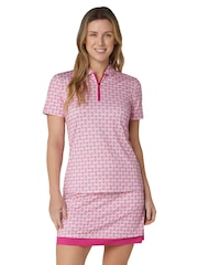 Callaway Golf Deco Geo Print Mesh Insert Polo Shirt - Bild 2 von 6