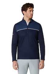 Callaway Golf Blue Odyssey Block Polo Printed Pullover Jumper - Image 1 of 6