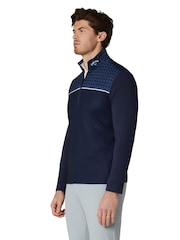 Callaway Golf Blue Odyssey Block Polo Printed Pullover Jumper - Image 3 of 6