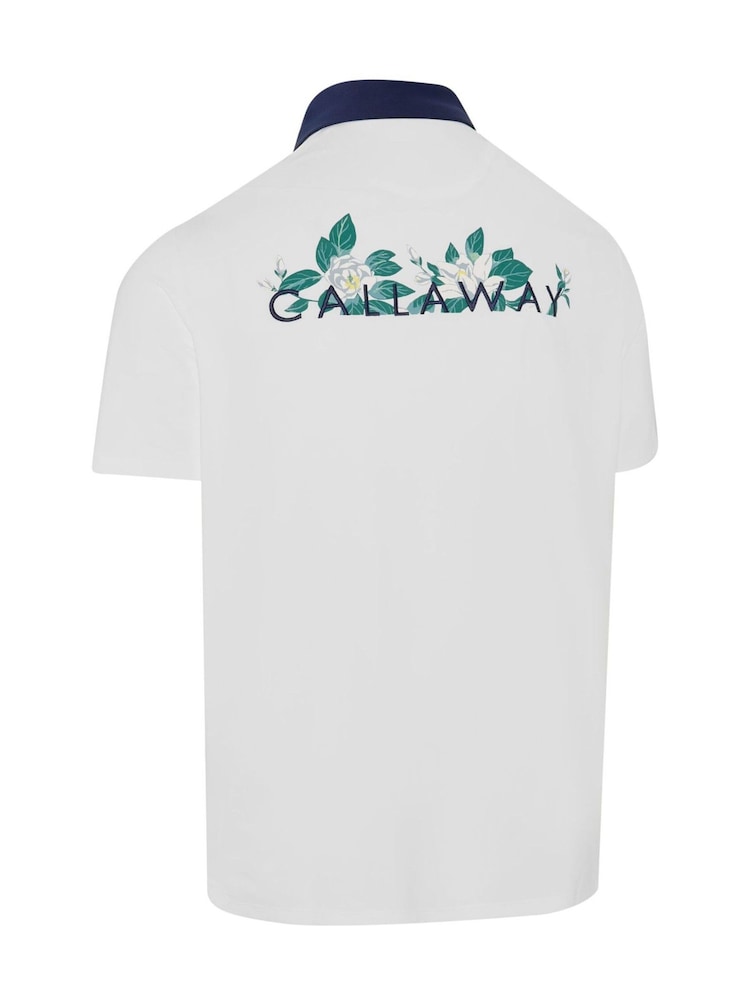 Callaway Golf White Graphic Polo Shirt - Image 6 of 6 Callaway Golf White Graphic Polo Shirt - Image 6 of 6