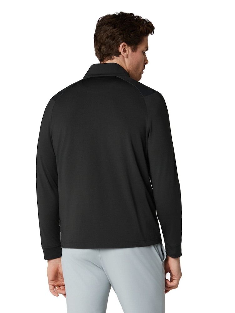 Callaway Golf Black Blocked Printed Chev Textured Pullover Jumper - Image 2 of 6