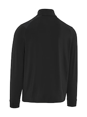 Callaway Golf Black Blocked Printed Chev Textured Pullover Jumper - Image 6 of 6