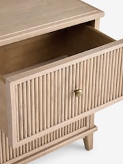 Laura Ashley Light Oak Barcombe 2 Drawer Bedside Table - Image 8 of 8