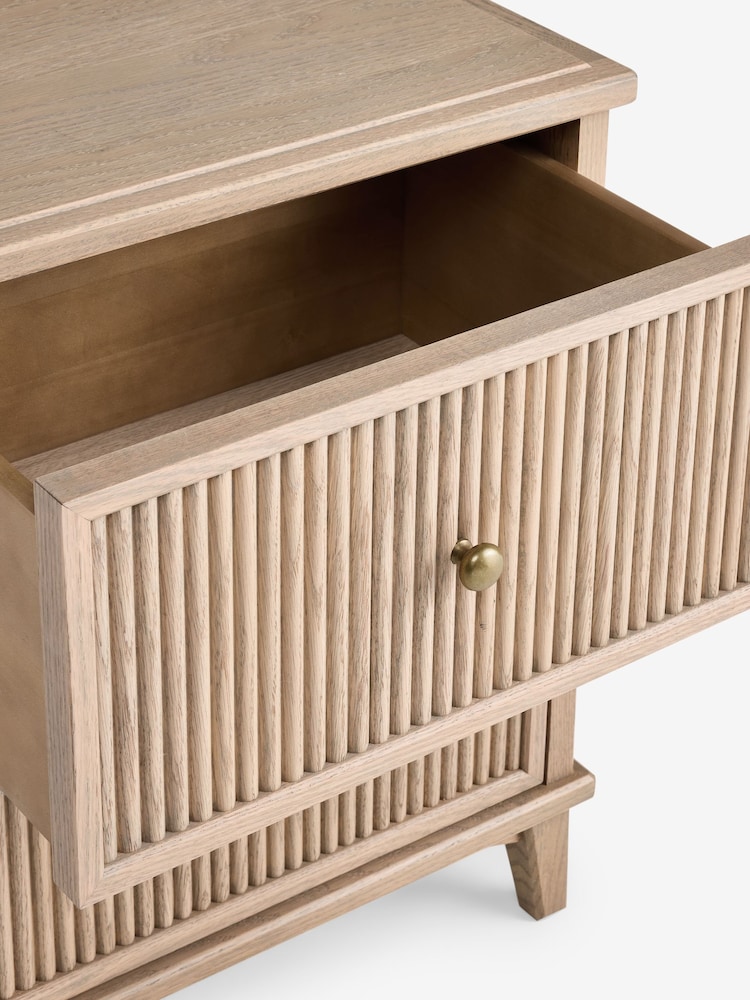 Laura Ashley Light Oak Barcombe 2 Drawer Bedside Table - Image 8 of 8 Laura Ashley Light Oak Barcombe 2 Drawer Bedside Table - Image 8 of 8