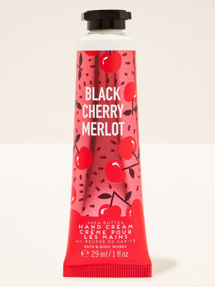 Bath & Body Works Black Cherry Merlot Hand Cream 29ml - Image 1 of 3 Bath & Body Works Black Cherry Merlot Hand Cream 29ml - Image 1 of 3