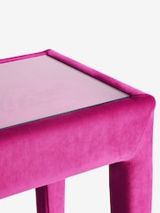 Rockett St George Luxe Needlecord Velvet Harrys Pink Starlet Console Table - Image 10 of 10