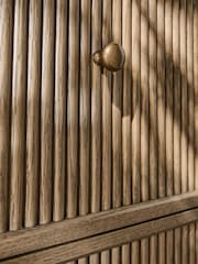 Laura Ashley Light Oak Barcombe 4 Drawer Tall Chest of Drawers - Image 3 of 8