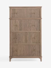 Laura Ashley Light Oak Barcombe 4 Drawer Tall Chest of Drawers - Image 5 of 8