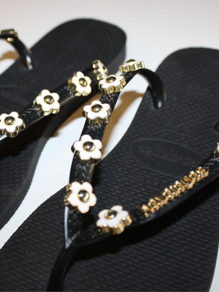 Havaianas Black Slim Stylish Flip Flops - Image 5 of 5 Havaianas Black Slim Stylish Flip Flops - Image 5 of 5