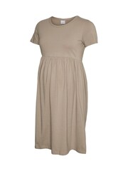 Mamalicious Grey Maternity Short Sleeve Fit and Flare Dress - Image 4 of 4