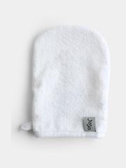 JoJo Maman Bébé Light Grey Born in 2027 Hooded Towel & Wash Mitt - Image 5 of 6