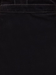 Love & Roses Black Tailored Heart Button Puff Sleeve Velvet Mini Dress - Image 6 of 6