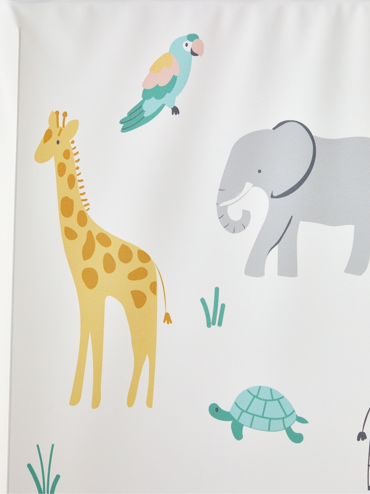 JoJo Maman Bébé Off-White Safari Side Support Changing Mat - Image 4 of 4 JoJo Maman Bébé Off-White Safari Side Support Changing Mat - Image 4 of 4