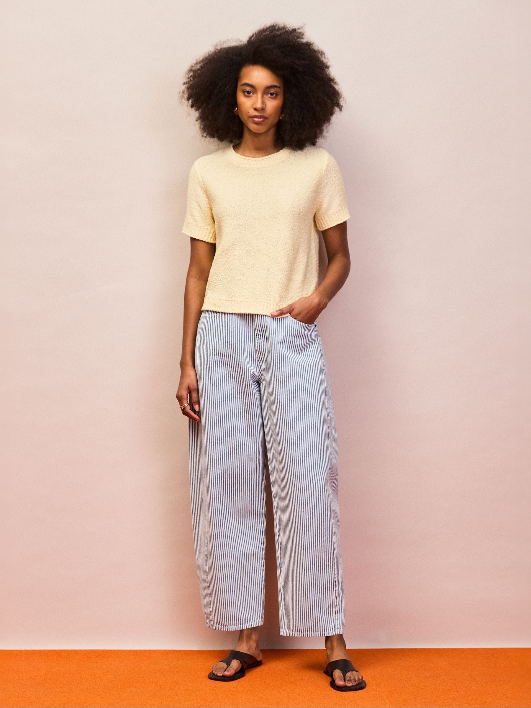 Buy Ro&Zo Yellow Textured Knit Top from Next USA