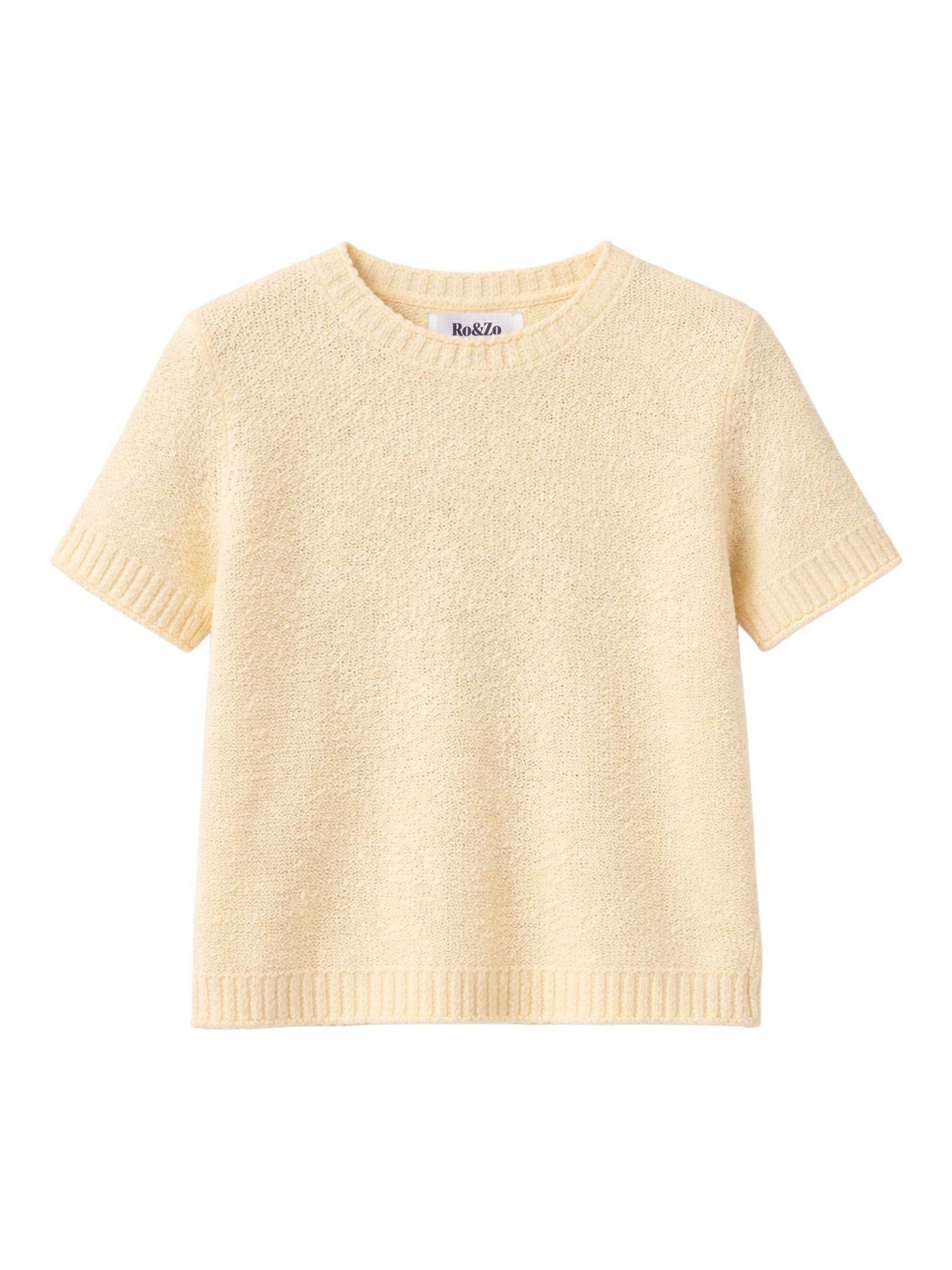 Buy Ro&Zo Yellow Textured Knit Top from Next USA