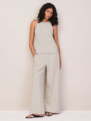 Ro&Zo Black Stripe Jersey Trousers - Image 1 of 4