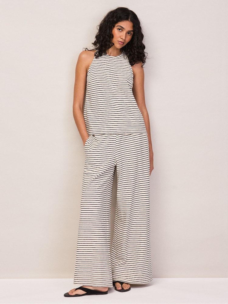 Ro&Zo Black Stripe Jersey Trousers - Image 1 of 4