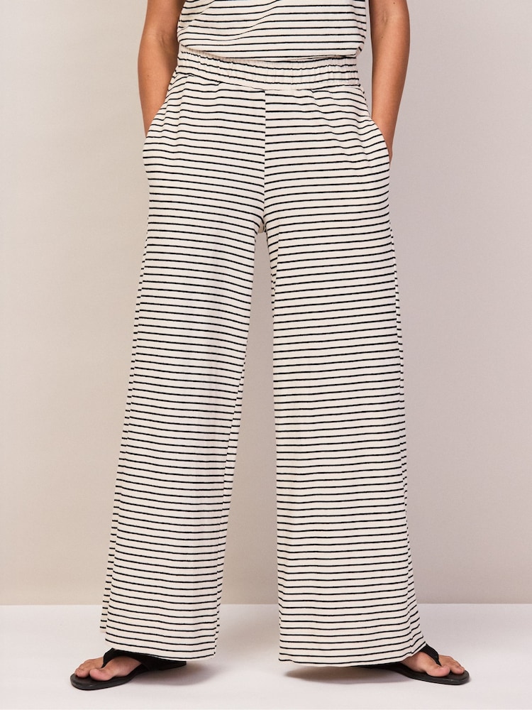 Ro&Zo Black Stripe Jersey Trousers - Image 2 of 4