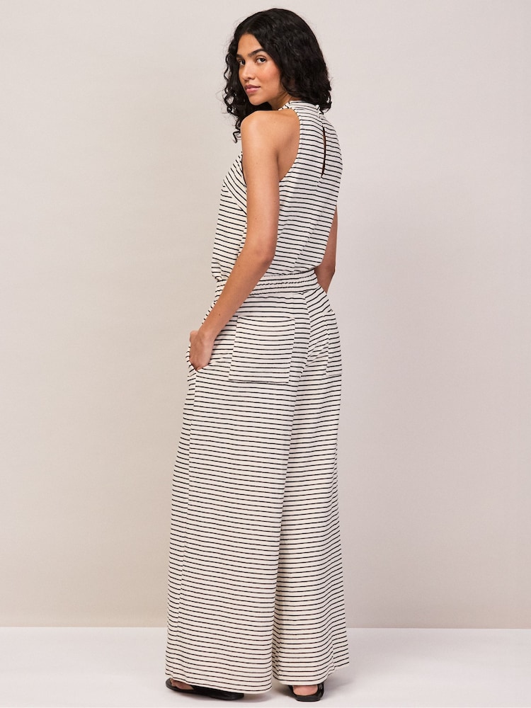 Ro&Zo Black Stripe Jersey Trousers - Image 4 of 4