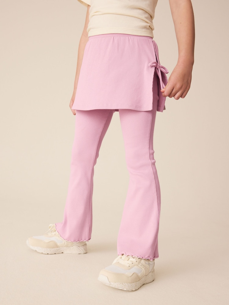 Pink Skirt Layered Kickflare Trousers (3-16yrs) - Image 1 of 8