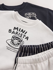 Ecru Crew Neck Joggers Set 4 Piece (3mths-7yrs) - Image 12 of 12