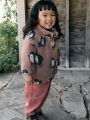 Brown Penguin Half Zip Fleece (3mths-7yrs) - Image 4 of 8