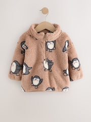 Brown Penguin Half Zip Fleece (3mths-7yrs) - Image 5 of 8