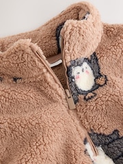 Brown Penguin Half Zip Fleece (3mths-7yrs) - Image 7 of 8