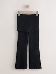 Black Skirt Layered Kickflare Trousers (3-16yrs) - Image 2 of 4