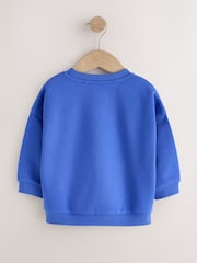 Colbalt Blue Best Brother Printed Crew Neck Sweat Top (3mths-7yrs) - Image 6 of 8
