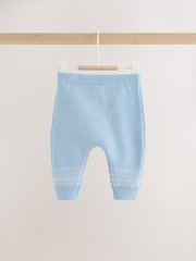 Blue Fairisle Baby Knitted Jumper and Leggings Set (0mths-2yrs) - Image 5 of 8