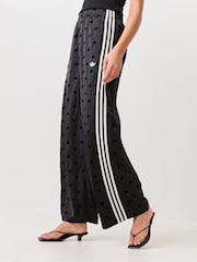 adidas Originals Black Polka Dot Wide Leg Trousers - Image 2 of 5