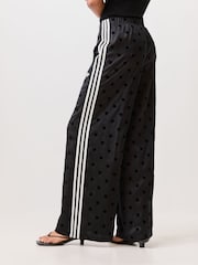 adidas Originals Black Polka Dot Wide Leg Trousers - Image 3 of 5