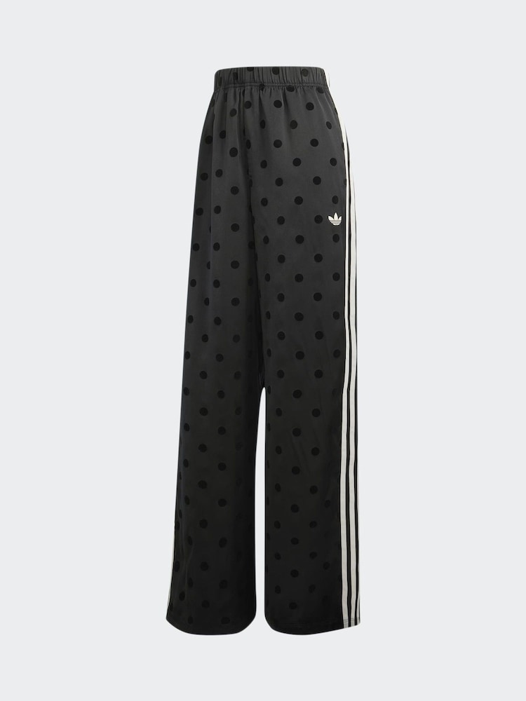 adidas Originals Black Polka Dot Wide Leg Trousers - Image 5 of 5
