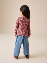 Choco Ditsy Rib Long Sleeve T-Shirt (3mths-7yrs) - Image 3 of 7